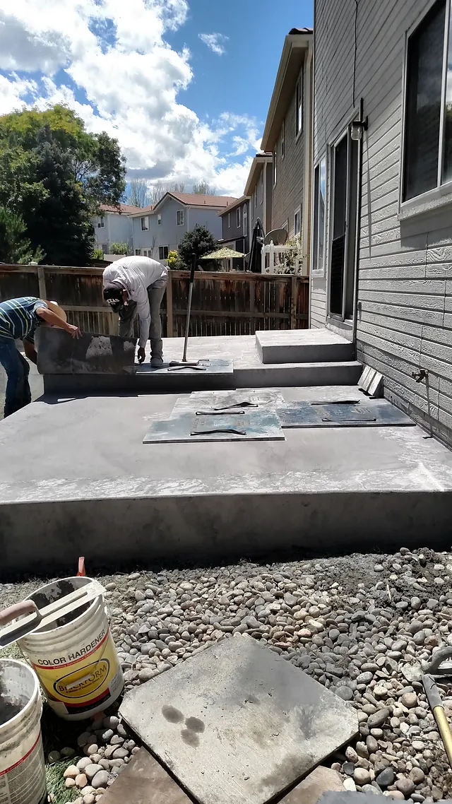 Compacting the base ahead of a pour